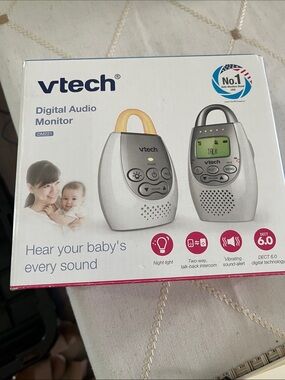 VTech Silver Digital Audio Monitor with Night Light and Two-Way Talk